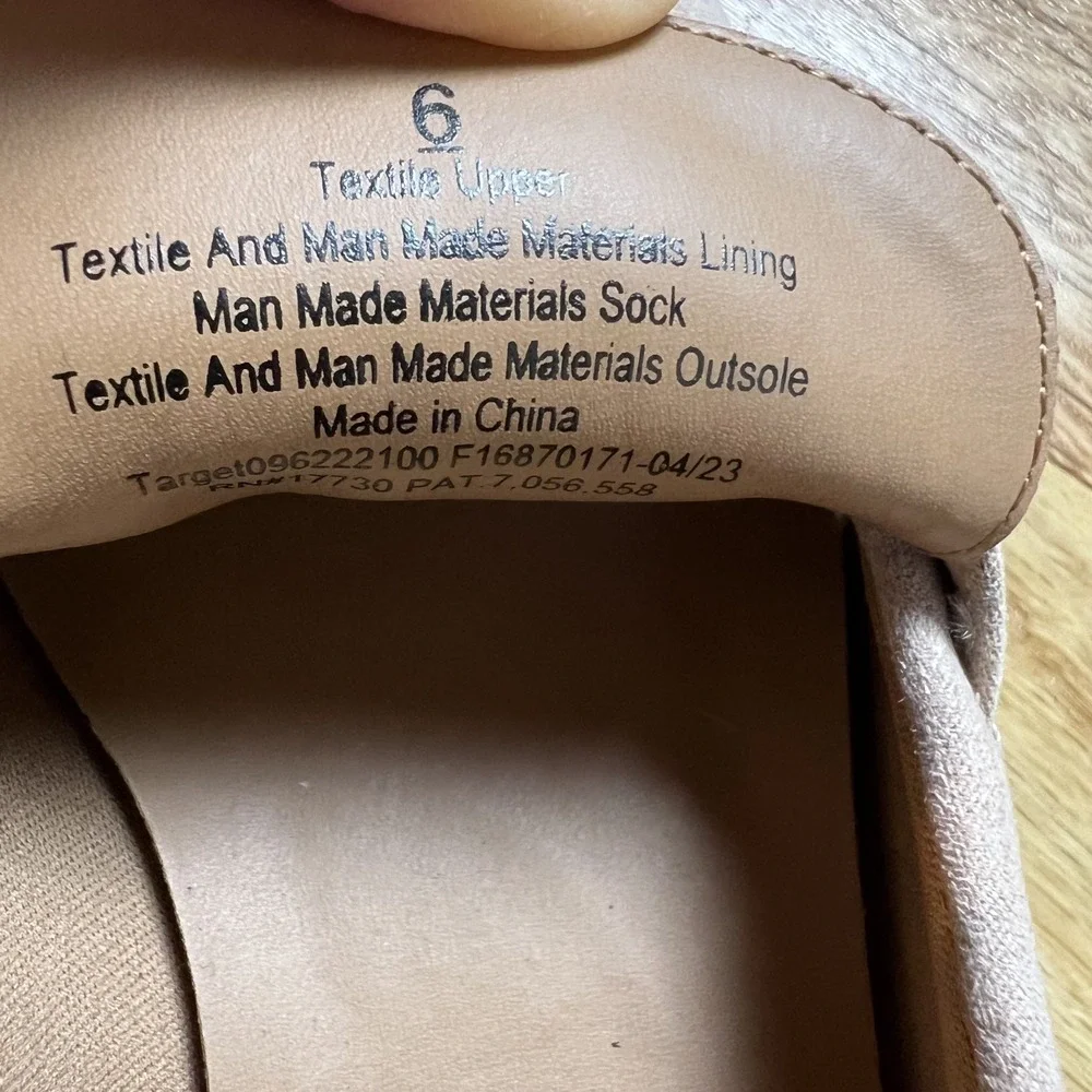 A New Day Archie Loafers Women's 6  Taupe Faux Suede Penny Lug Chunky Sole NWT - Picture 6 of 9